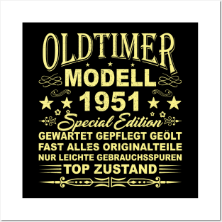 OLDTIMER MODELL BAUJAHR 1951 Posters and Art